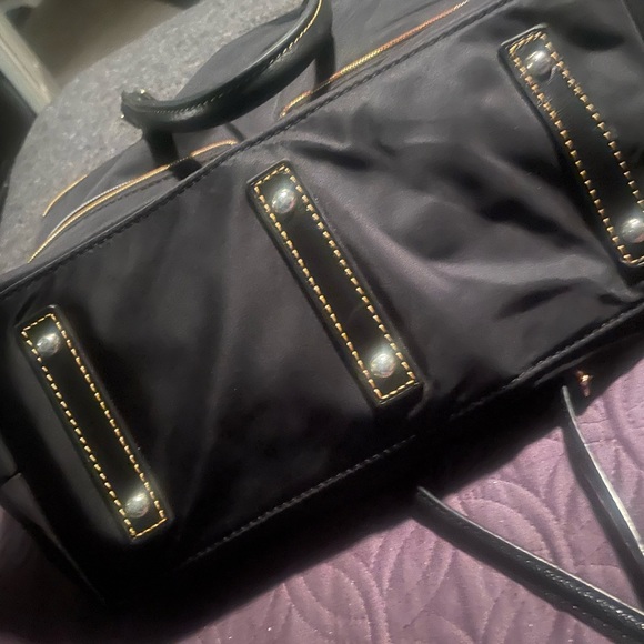 Dooney and Bourke Nylon/ Leather crossbody/satchel handbag.  13x 12. W/ STRAP - Picture 6 of 8